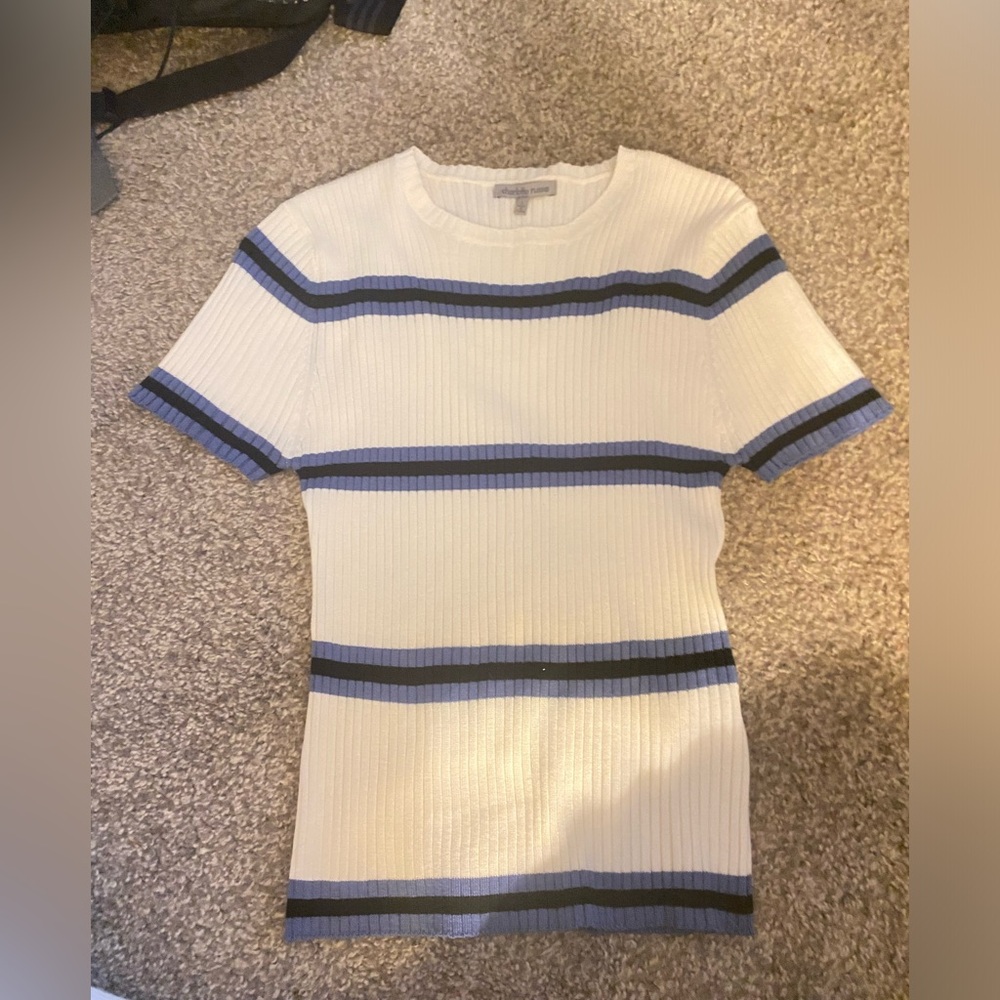 Striped fitted shirt from charlotte russe